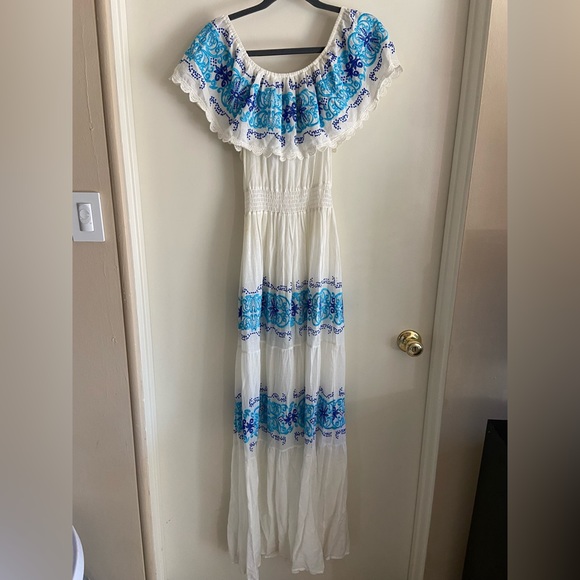 Nightcap Greek Isle off shoulder maxi dress - Picture 8 of 11